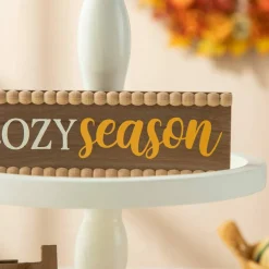 Glitzhome® Fall Wood Word Signs Table Décor Set