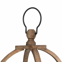 Glitzhome® Farmhouse Natural Wooden Church Window Frame Lanterns, 2ct.