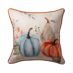 Glitzhome® Faux Burlap Pumpkin Pillow Cover