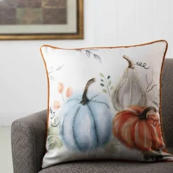 Glitzhome® Faux Burlap Pumpkin Pillow Cover