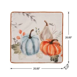 Glitzhome® Faux Burlap Pumpkin Pillow Cover