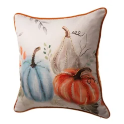 Glitzhome® Faux Burlap Pumpkin Pillow Cover