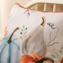 Glitzhome® Faux Burlap Pumpkin Pillow Cover