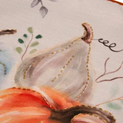 Glitzhome® Faux Burlap Pumpkin Pillow Cover