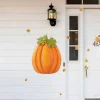 Glitzhome® 3ft. Fall Metal Embossed Glitter Pumpkin Yard Stake