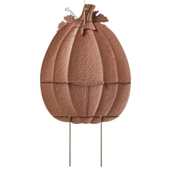 Glitzhome® 3ft. Fall Metal Embossed Glitter Pumpkin Yard Stake