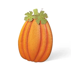Glitzhome® 3ft. Fall Metal Embossed Glitter Pumpkin Yard Stake