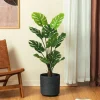 Glitzhome® 3.5ft. Faux Monstera in Pot