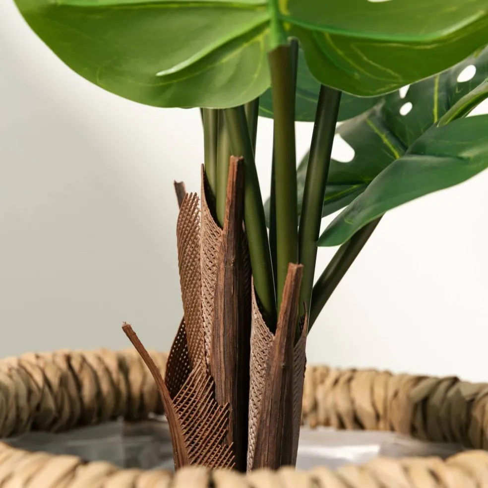 Glitzhome® 3.5ft. Faux Monstera in Pot