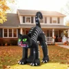 Glitzhome® 11FT Lighted Inflatable Giant Skeleton Cat Decor