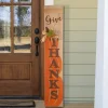 Glitzhome® 3.5ft. Thanksgiving Wooden Pumpkin Porch Sign