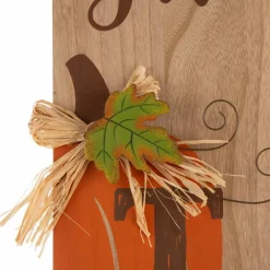 Glitzhome® 3.5ft. Thanksgiving Wooden Pumpkin Porch Sign
