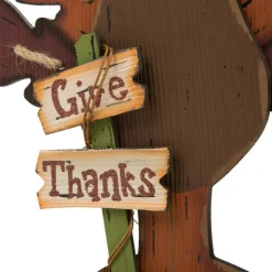 Glitzhome® 'Give Thanks' Turkey Décor
