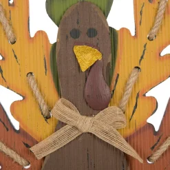 Glitzhome® 'Give Thanks' Turkey Hanging Wall Décor