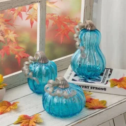 Glitzhome® Glass Gourd, Blue