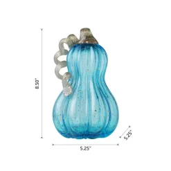 Glitzhome® Glass Gourd, Blue
