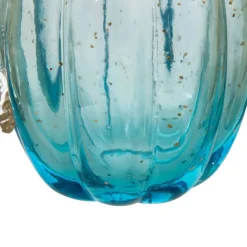 Glitzhome® Glass Pumpkin, Blue