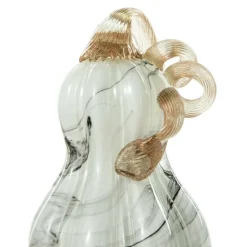 Glitzhome® Gray Marble Glass Pumpkin & Gourd Set