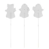 Glitzhome® 23.75" Halloween Metal Pink Ghosts Yard Stake, Set of 3