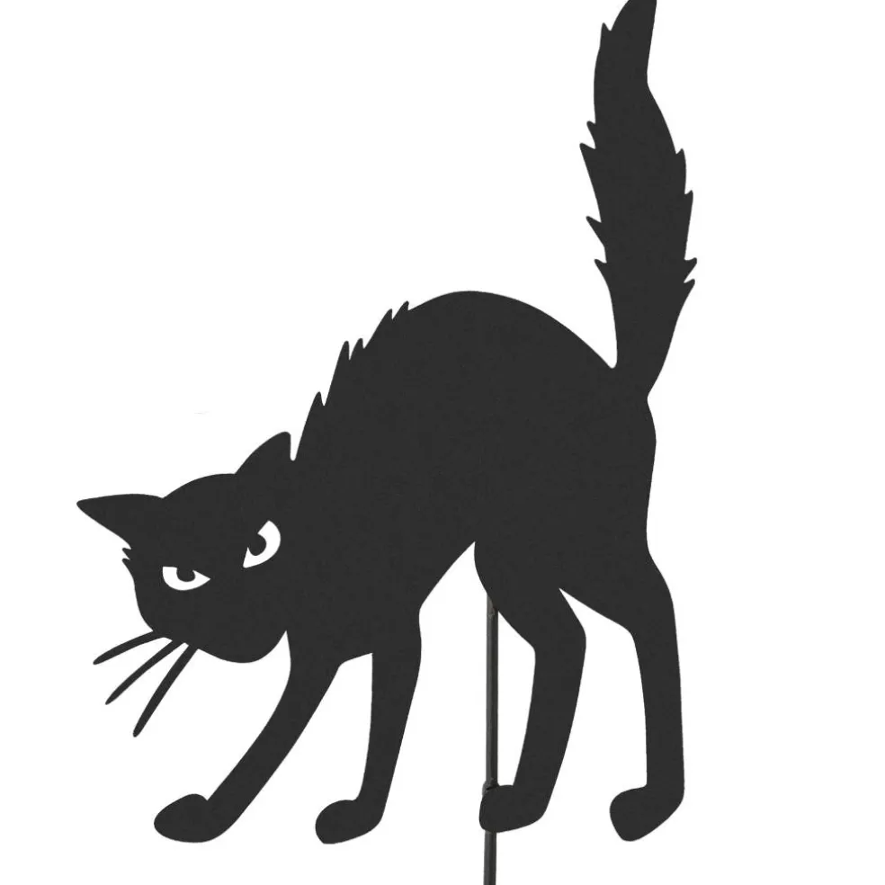 Glitzhome® 36" Halloween Metal Silhouette Yard Stake Or Hanging Décor Set