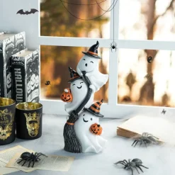Glitzhome® 13" Halloween Stacked Ghost Table Décor