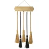 Glitzhome® 42" Halloween Wood Brooms Parking Porch Décor
