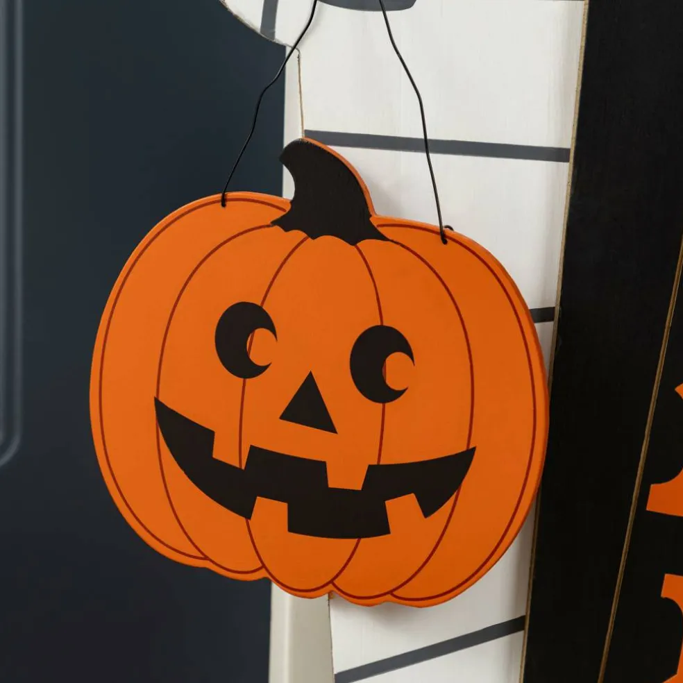 Glitzhome® Halloween Wood Mummy and Welcome Coffin Porch Decor Set