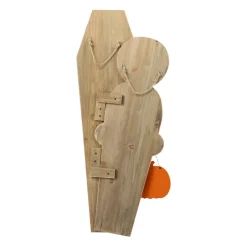 Glitzhome® Halloween Wood Mummy and Welcome Coffin Porch Decor Set