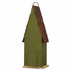 Glitzhome® 13" Hanging Distressed Wood Garden Birdhouse