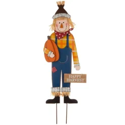 36" GlitzHome® Happy Harvest Scarecrow Yard Stake