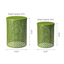 Glitzhome® Multi-Functional Metal Accent Table Set
