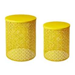 Glitzhome® Multi-Functional Metal Accent Table Set