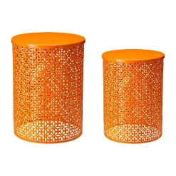 Glitzhome® Multi-Functional Metal Accent Table Set