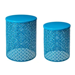 Glitzhome® Multi-Functional Metal Accent Table Set