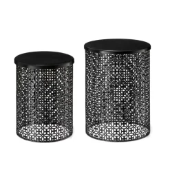 Glitzhome® Multi-Functional Metal Accent Table Set