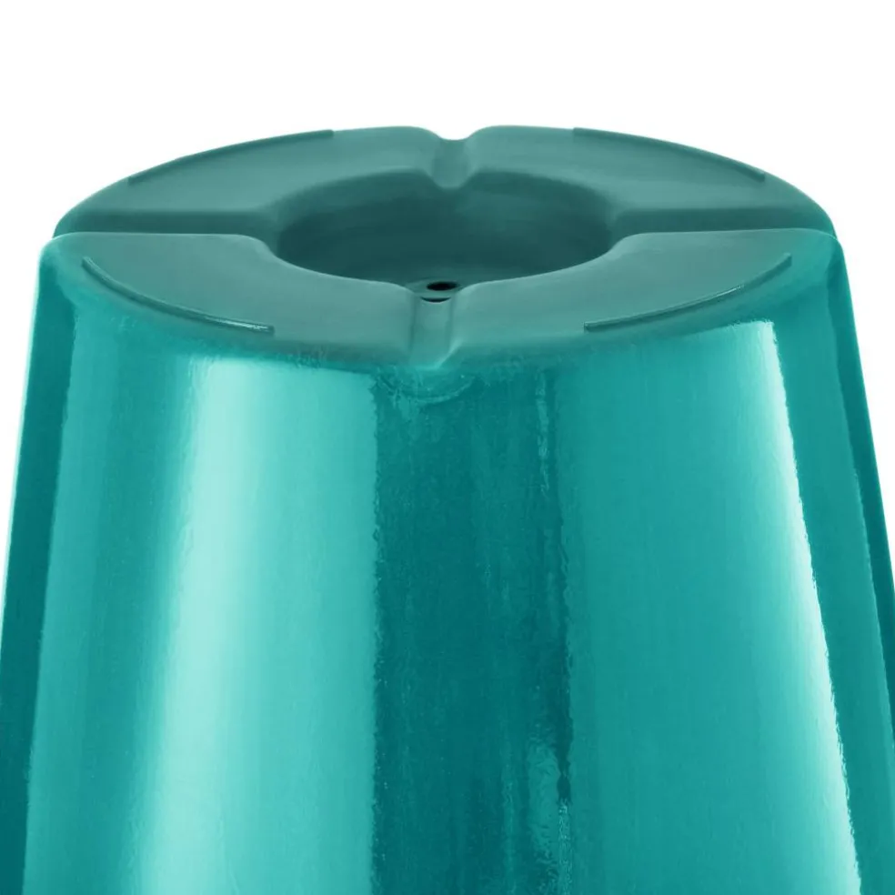 Glitzhome® Oversized Gradient Faux Ceramic Tall Plastic Planters, 2ct.