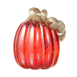 Glitzhome® Red Glitter Glass Gourd