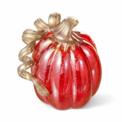 Glitzhome® Red Glitter Glass Gourd