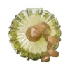 Glitzhome® Short Crackle Glass Pumpkin, Green