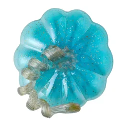 Glitzhome® Short Glass Pumpkin, Blue