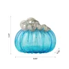 Glitzhome® Small Glass Pumpkin, Blue
