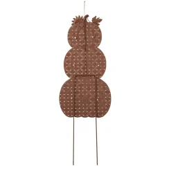 Glitzhome® 35.5" Thanksgiving Metal Stacked Pumpkins Yard Stake