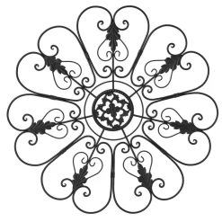 Glitzhome® 23.75" Traditional Iron Scroll Wall Décor