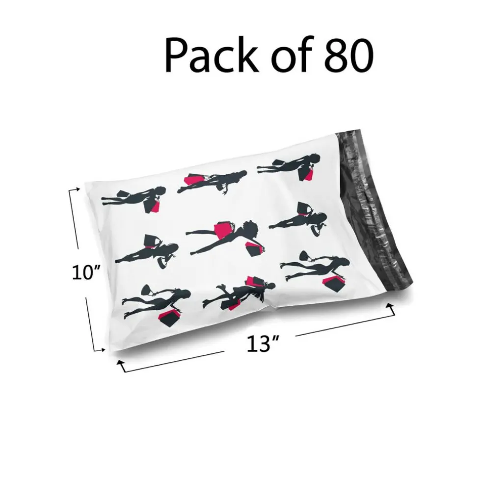 Glossy Design Poly Mailer Envelopes 10" x 13" Multi design, Weight 0.25 to 1 Ib