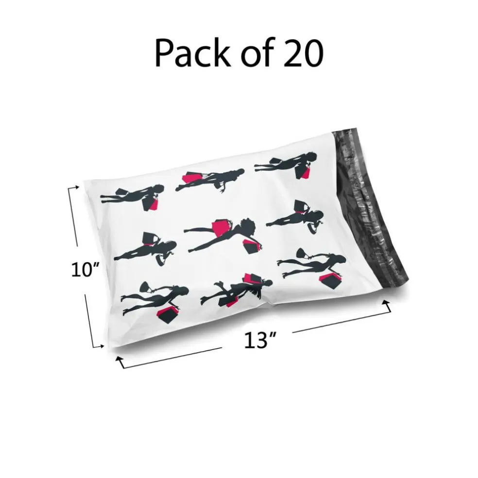 Glossy Design Poly Mailer Envelopes 10" x 13" Multi design, Weight 0.25 to 1 Ib