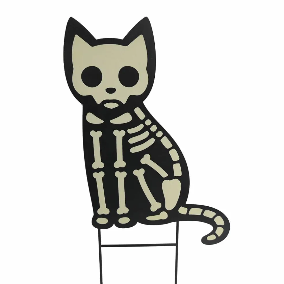 22" Glow-in-the-Dark Cat Metal Yard Stake by Ashland®