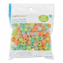 Glow in the Dark Pony Beads by Creatology™, 6mm x 9mm