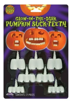 Glow in the Dark Pumpkin Buck Teeth