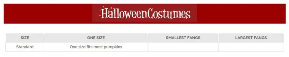 Glow in the Dark Pumpkin Fangs Prop