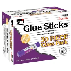 Glue Stick Classpack, .28 oz., Purple, Pack of 30